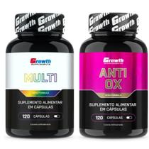 Kit Multivitaminico 120 Caps + Anti-Ox 120 Caps Growth Kit Multivitaminico 120 Caps + Anti-Ox 120 Caps Growth