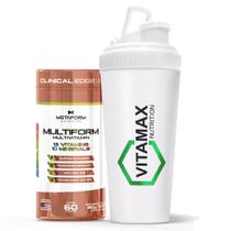 Kit Multivitamínico 60 Tabletes Metaform + Coqueteleira 650ml Vitamax Nutrition