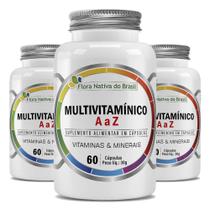 Kit Multivitaminico A-Z Combo 3x 60 Capsulas Cada - Flora Nativa Kit Multivitaminico A-Z Combo 3x 60 Capsulas Cada - Flora Nativa