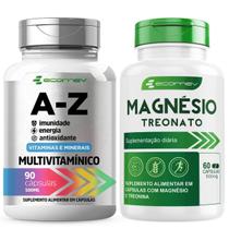 Kit Multivitaminico Az 22 Vitaminas Magnesio Treonato 500Mg Ecomev Kit Multivitaminico Az 22 Vitaminas Magnesio Treonato 500Mg Ecomev