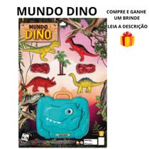 Kit Mundo Dinossauro Brinquedo Aventura Pre Historico Interativo