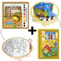 Kit Mundo do Sítio Cante, Aprenda e Pinte com os Personagens do Picapau Amarelo Kit Mundo do Sítio Cante, Aprenda e Pinte com os Personagens do Picapau Amarelo