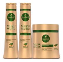 Kit Murumuru Haskell Shampoo Condicionador e Mascara 500g