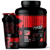 Kit Muscle Mass Hipercalórico 1,8kg + Creatina 100g + Coqueteleira - Espartanos