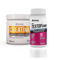 KIT Musculação FEMININO - Mensal - Testofemme + Creatina 150g