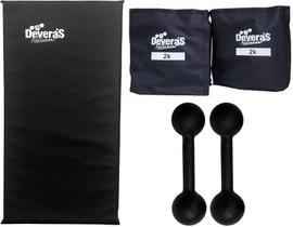 kit musculacao halter peso para braços halteres 2 kg tornozeleira peso caneleira de peso 2 kg colchonete de academia