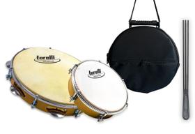 Kit Musical Completo Pandeiro Pele animal +3 produtos