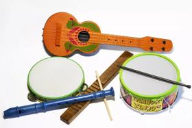 Kit Musical Infantil Bandinha c/ 5 Instrumentos Educativo - Artetoys