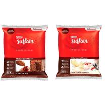 Kit musse suflair + mousse chocolate branco 500g cada nestlé