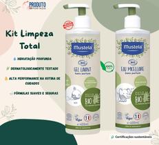 Kit Mustela Bio Gel Lavante 400ml Água Micelar 400ml Vegano, Sem Fragrância, Uso Diário Bebê e Família Kit Mustela Bio Gel Lavante 400ml Água Micelar 400ml Vegano, Sem Fragrância, Uso Diário Bebê e Família