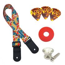 KIT MXP 1 correia ukulele MOD1 + 1 roldana + 1strap block RD