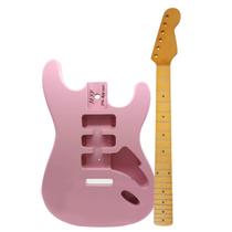 KIT MXP braço Maple e corpo guitarra STR ASH Rosa Pink