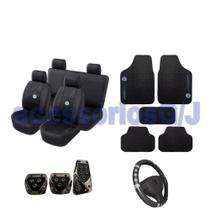 kit n2 automotivo capa banco couro+acessórios p polo kit n2 automotivo capa banco couro+acessórios p polo