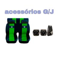 kit n6/ capa p banco nylon verde+acessórios Variant