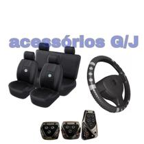 kit n7 automotivo capa banco couro+acessórios p Variant