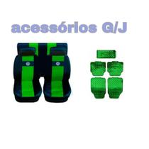 kit n7/ capa p banco nylon verde+acessórios Variant