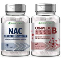 Kit Nac 600mg Complexo B com Biotina 120 Cápsulas Ecomev