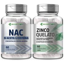 Kit Nac 600mg Zinco Quelato 120Cápsulas Ecomev