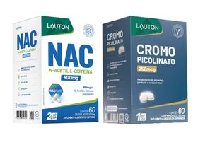 Kit Nac com Picolinato de Cromo 60 cápsulas Lauton