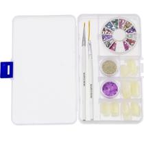 Kit Nail Art Para Decoração De Unhas Com Estojo Marco Boni Kit Nail Art Para Decoração De Unhas Com Estojo Marco Boni