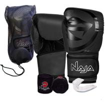 Kit Naja Luva Boxe Bandagem Protetor Bucal Kit Completo Kit Naja Luva Boxe Bandagem Protetor Bucal Kit Completo