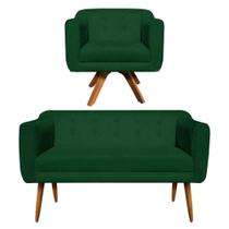 Kit Namoradeira E 01 Poltrona Giratória Julia Verde Kit Namoradeira E 01 Poltrona Giratória Julia Verde