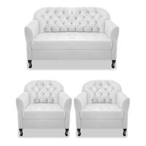 Kit Namoradeira e 02 Poltrona Julia A02 Corano - ADJ Decor