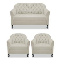 Kit Namoradeira e 02 Poltrona Julia A02 Corano - Doce Sonho Móveis