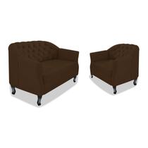 Kit Namoradeira e Poltrona Julia A02 Corano - ADJ Decor