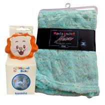 Kit Naninha com Prendedor de Chupeta + Manta Neon