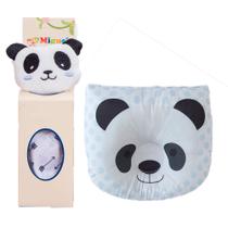 Kit Naninha prendedor de chupetas para Bebê + Travesseiro Anatômico no tema Panda