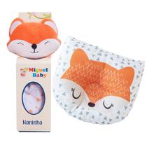 Kit Naninha + Travesseiro Bebê Anatômico Apoio Cabeça Conforto e Segurança