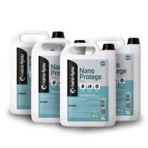 KIT Nano Protege Acqua Impermeabilizante Multiuso para Superfícies 5L nano4you CONSTRUCTION 4 Unidades Incolor