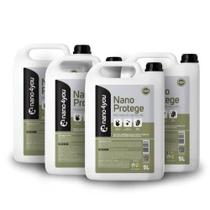 KIT Nano Protege MG Impermeabilizante para Mármores e Granitos 5L nano4you CONSTRUCTION 4 Unidades Incolor
