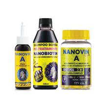Kit Nanovin Growthing Hair Treatment 30 Dias Kit Nanovin Growthing Hair Treatment 30 Dias