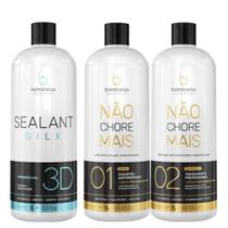 Kit Não Chore Mais Passo 1 e 2 1l + Selagem Sealant Silk 3D 1l