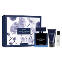 Kit Narciso Rodriguez Bleu Noir for Him Eau de Parfum ( Perfume 100ml + Body Lotion 50ml + Perfume 10ml )