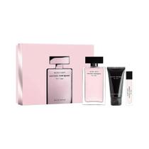 Kit narciso rodriguez musc noir eau de parfum for her 100ml + edp 10ml + body lotion 50ml