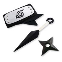 Kit Naruto - Kunai + Shuriken + Bandana