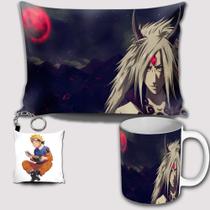 Kit Naruto Madara Caneca Almofada Chaveiro