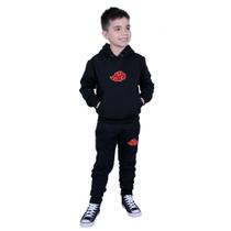 Kit Naruto Moletom Blusa Calça Masculino Feminino Nuvem Akatsuki Anime Japones