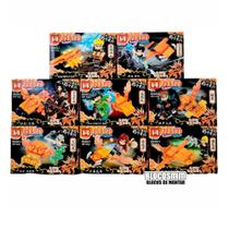 Kit Naruto Shippuden + Raposa de 9 caldas Itachi Sasuke Gaara Pain Orochimaru Com 8 Bonecos Blocos de Montar 355 peças - SY