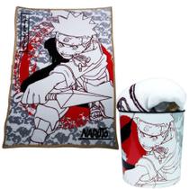 Kit Naruto Uzumaki Manta Ultra-soft Plush+ Balde De Pipoca Oficial Viz - Zona Criativa