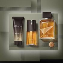 Kit nat Essencial perfume masc 100ml + deo Corpo em spray 100ml + shampoo cabelo,corpo e barba 100ml