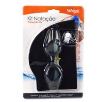 Kit Nataçao 2 Peças Oculos Protetor Touca Silicone - WELLMIX