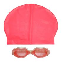 Kit Natação Completo 3 Peças Rosa