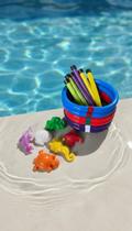 Kit Natação Infantil 18 Peças Argolas Bastões Bichinhos Kit Natação Infantil 18 Peças Argolas Bastões Bichinhos