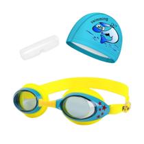 Kit Natação Infantil com Óculos Estojo e Touca Coleção Estrelas