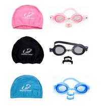Kit Natação Infantil Óculos Focus Júnior e Touca Spandex Hammerhead Kit Natação Infantil Óculos Focus Júnior e Touca Spandex Hammerhead
