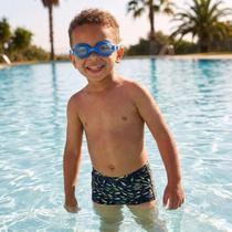 Kit Natação Infantil Speedo Sunga Peixinho e Óculos Jr Olympic Azul Kit Natação Infantil Speedo Sunga Peixinho e Óculos Jr Olympic Azul